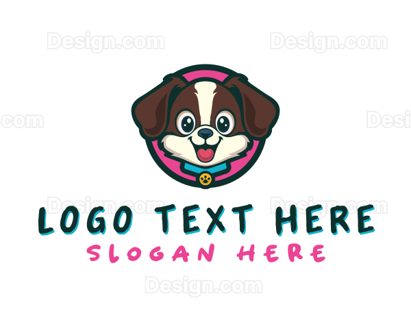 Cute Cartoon Puppy Logo