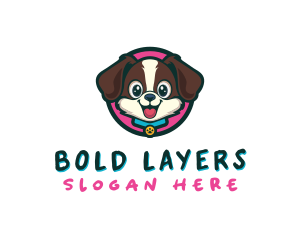 Cute Cartoon Puppy logo design