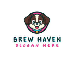 Cute Cartoon Puppy logo design