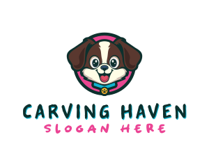 Cute Cartoon Puppy logo design