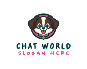 Cute Cartoon Puppy logo design