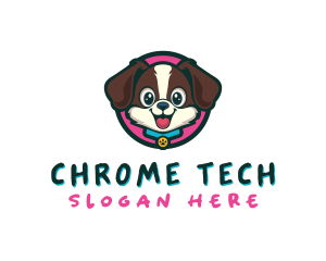 Cute Cartoon Puppy logo design