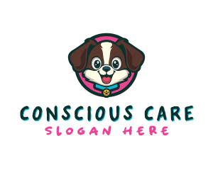 Cute Cartoon Puppy logo design