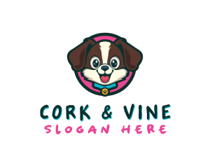 Cute Cartoon Puppy logo design