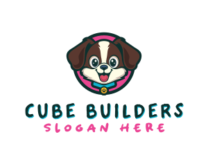 Cute Cartoon Puppy logo design