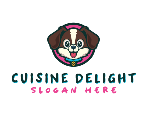 Cute Cartoon Puppy logo design