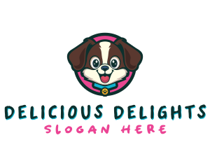 Cute Cartoon Puppy logo design