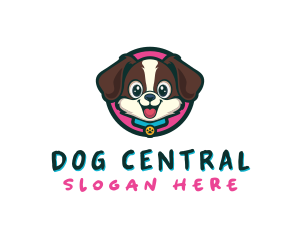 Cute Cartoon Puppy logo design