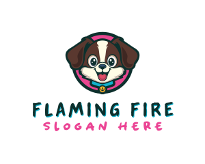 Cute Cartoon Puppy logo design