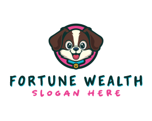 Cute Cartoon Puppy logo design