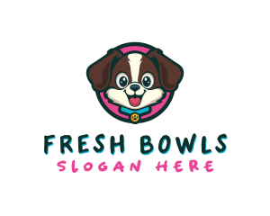 Cute Cartoon Puppy logo design