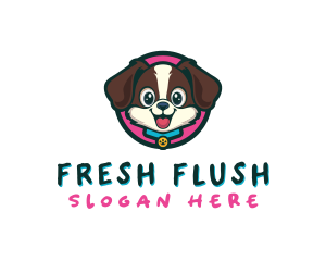 Cute Cartoon Puppy logo design