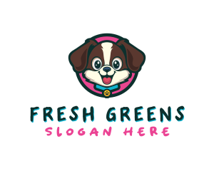 Cute Cartoon Puppy logo design