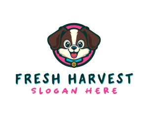 Cute Cartoon Puppy logo design