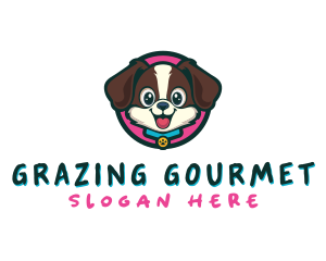 Cute Cartoon Puppy logo design