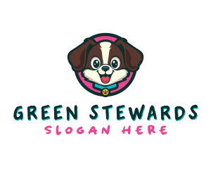 Cute Cartoon Puppy logo design