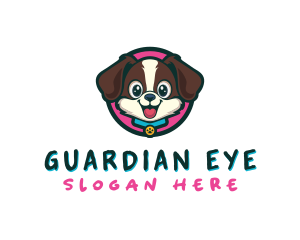 Cute Cartoon Puppy logo design