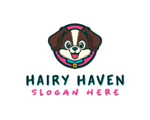 Cute Cartoon Puppy logo design