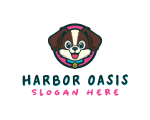 Cute Cartoon Puppy logo design