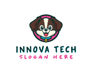 Cute Cartoon Puppy logo design