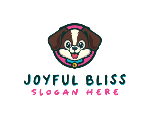 Cute Cartoon Puppy logo design