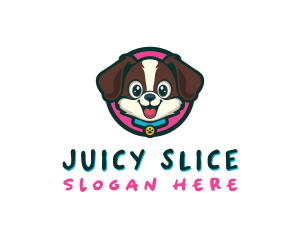 Cute Cartoon Puppy logo design