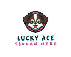 Cute Cartoon Puppy logo design