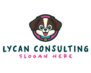 Cute Cartoon Puppy logo design