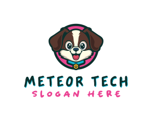 Cute Cartoon Puppy logo design