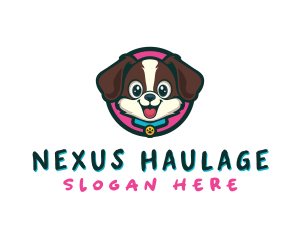 Cute Cartoon Puppy logo design