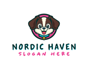 Cute Cartoon Puppy logo design