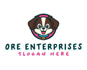 Cute Cartoon Puppy logo design