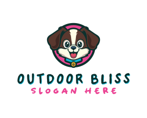 Cute Cartoon Puppy logo design