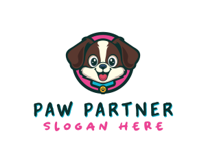 Cute Cartoon Puppy logo design