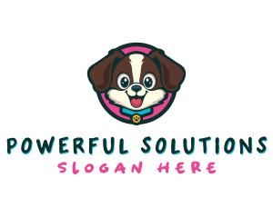 Cute Cartoon Puppy logo design