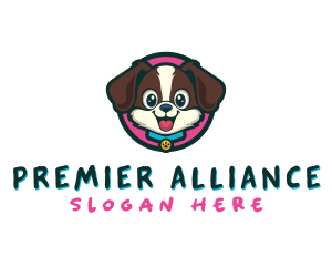 Cute Cartoon Puppy logo design