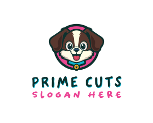 Cute Cartoon Puppy logo design