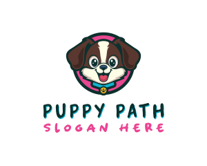 Cute Cartoon Puppy logo design