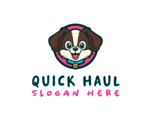 Cute Cartoon Puppy logo design