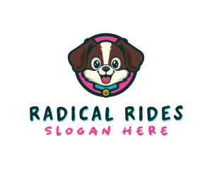 Cute Cartoon Puppy logo design