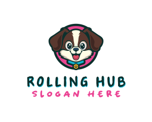 Cute Cartoon Puppy logo design