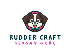 Cute Cartoon Puppy logo design