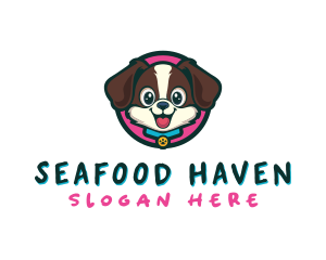 Cute Cartoon Puppy logo design