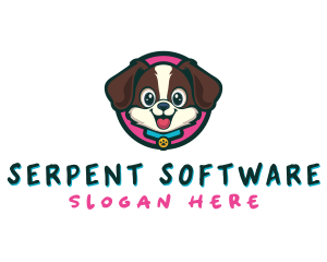 Cute Cartoon Puppy logo design