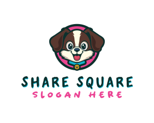 Cute Cartoon Puppy logo design