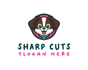 Cute Cartoon Puppy logo design