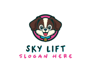 Cute Cartoon Puppy logo design