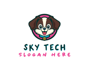 Cute Cartoon Puppy logo design