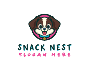 Cute Cartoon Puppy logo design