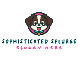 Cute Cartoon Puppy logo design